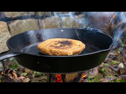 Primal Camping Bread (ancient recipe) ASMR
