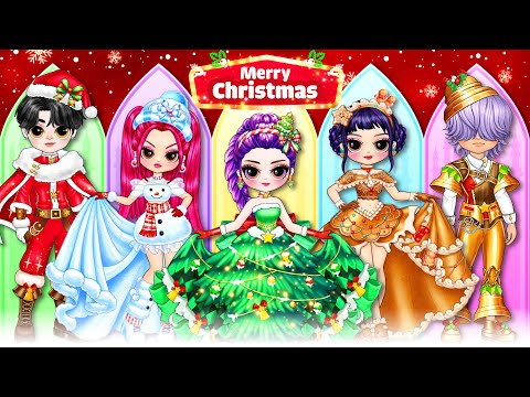 K-Pop Demon Hunters: Christmas Prom Glow Up with Huntrix & Saja Boys | DIY Fashion Paper Dolls