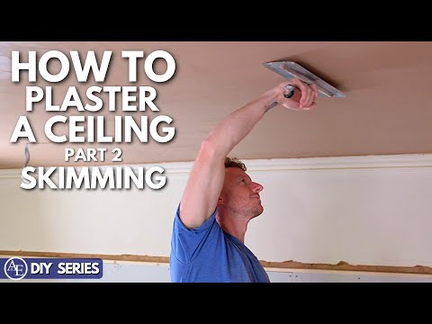 HOW TO PLASTER A CEILING | PART TWO: SKIMMING | DIY Series | Build with A&E