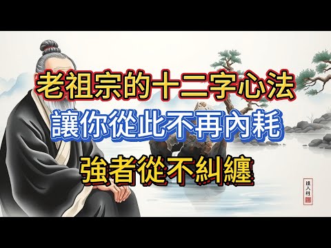 老祖宗傳下十二字心法，讓你跳出人生困局，看懂的人早已不再內耗