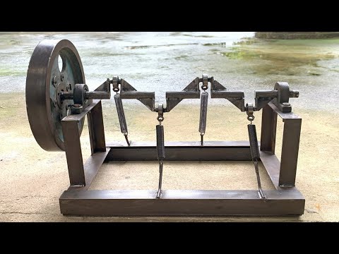 Build Flywheel Spring Machine Make Electricity Free Energy Generator Perpetual Motion Yes or no
