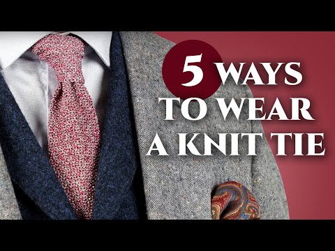 5 Ways To Wear A Knit Tie - Gentleman's Gazette