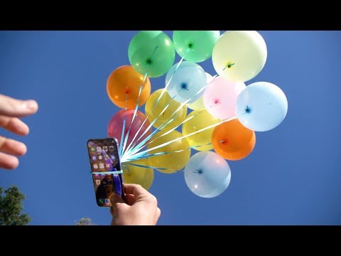 How Many Balloons Will Lift an iPhone XS? - Will it Survive?