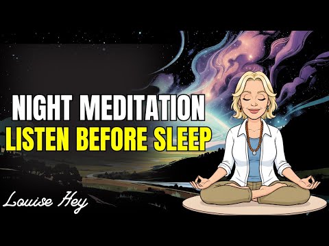 One HOUR Sleep Meditation + Affirmations for Self Love, Self Esteem, Evening Meditation - Louise Hey