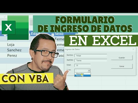 😎 Como hacer un FORMULARIO de INGRESO DE DATOS en Excel con VBA de la manera más simple que existe☑️