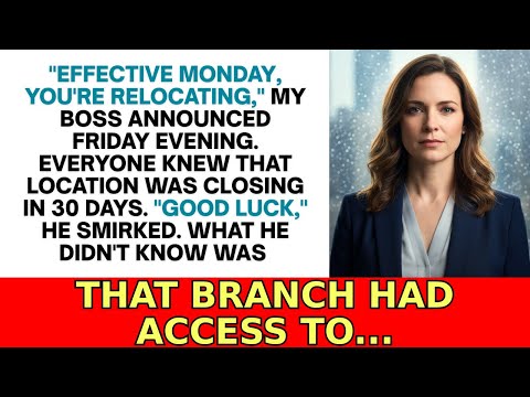 They Transferred Me To The Branch That Was Scheduled For Closure Without Warning - I Had 30 Days...