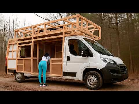 Couple Turns a Van into an Amazing Home on Wheels - TIMELAPSE