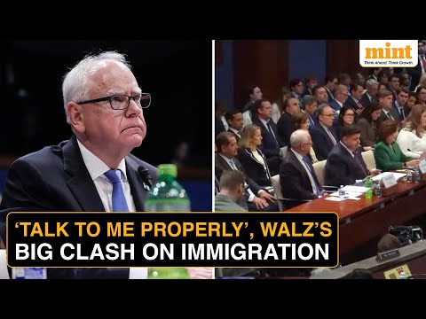 WATCH: Tim Walz Grilled By GOP Lawmakers On Immigration | ‘Talk To Me Properly’, Walz