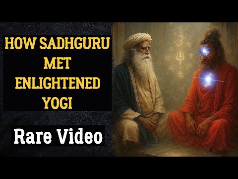 Sadhguru met a Fiery Enlightened Yogi in red who knew Sadhguru’s entire life