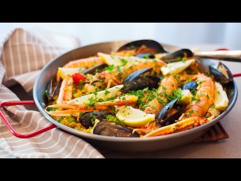 [Eng Sub]西班牙海鲜饭 Paella Recipe