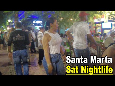 The HOT NIGHTLIFE of  Santa Marta Colombia