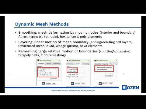 Dynamic Mesh Motion in Ansys Fluent - Part 1
