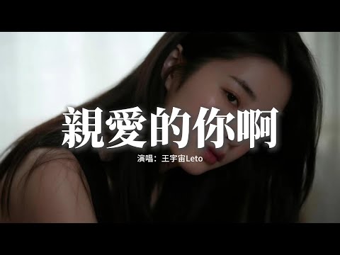 王宇宙Leto - 親愛的你啊『你會翻過山 看到萬丈晴天，飛鳥正越過海面，你會迎著風 放著膽唱著歌，把風景都看遍。』【動態歌詞MV】