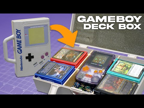 I turned an old Gameboy case into a Commander Deck Box
