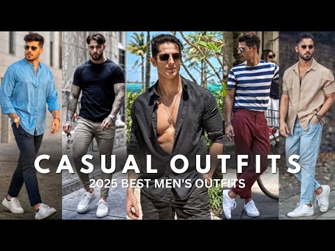Best Men's Outfits 2025 | Casual Outfit Ideas For Men | Latest Summer Fashion For Men