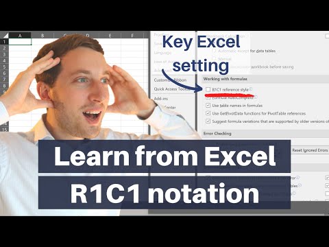 MICROSOFT EXCEL BASICS - References and R1C1 notation (consulting Excel skills)