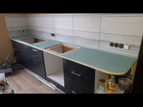 DIY PORCELAIN GRANITE TABLETOP