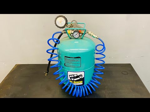 AIR BAG FROM A FREON CYLINDER