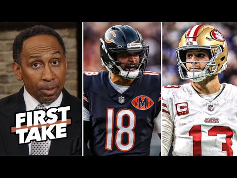 FIRST TAKE | Caleb Williams is the ALPHA over Brock Purdy 😤 - Stephen A: Bears will beat 49ers Wk 17