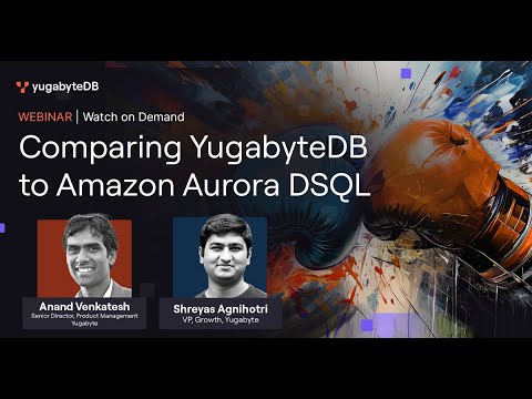 Comparing Amazon Aurora DSQL to YugabyteDB