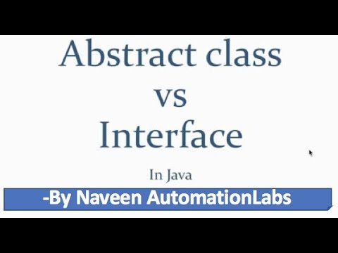 Difference between Interface and Absract Class