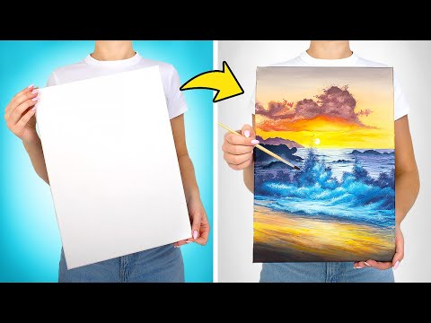 Amazing Ocean Wave Acrylic Painting