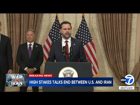 No peace deal made with Iran after 21 hours of negotiations, JD Vance says