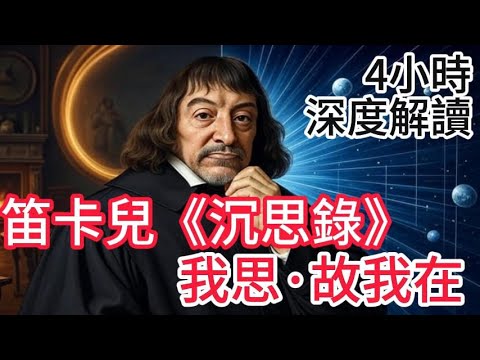 西方哲学史番外篇08，深度解读勒内·笛卡尔的《第一哲学沉思集》，从怀疑一切到我思故我在，你的存在真的确定吗？