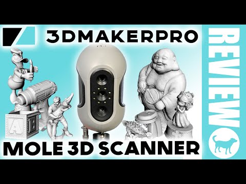 3DMakerPro MOLE 3D Scanner Review | High Resolution NIR Laser | Mobile Scanning