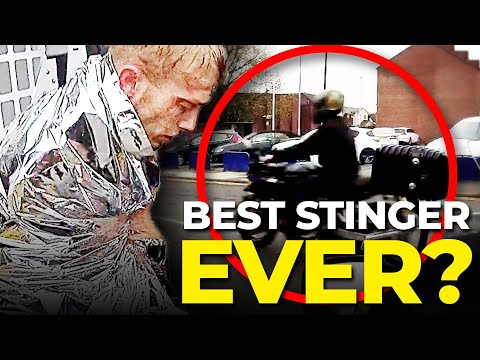 Catching HYPOTHERMIA to escape police motorbikes? | 80MPH rider crashes into FREEZING river