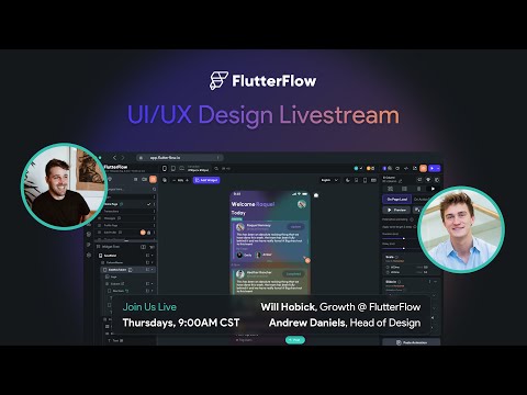UI / UX Livestream with FlutterFlow