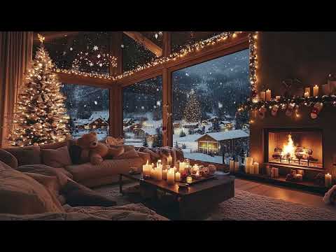 Christmas Hearth 2025 | Peaceful Piano and Warm Fire Ambience for Sleep and Deep Relaxation
