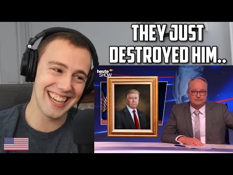 American Reacts to German TV Making Fun of Donald Trump (Trade War)