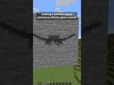 making a PERFECT elytra entrance infinite glass tunnel