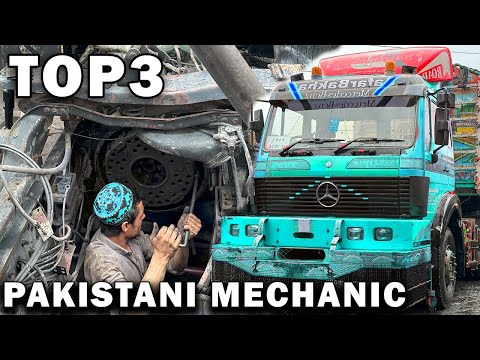 Mercedes Truck Resurrection: Pakistani Mechanics Rebuild Transmission, V8 Engine, and Clutch Plate!
