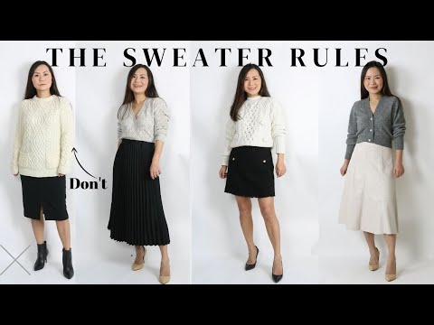 The 4 Sweater Styling Rules Everyone should Learn Once and for All