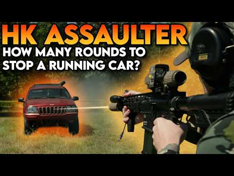 New HK MR762 Assaulter vs A Running Car