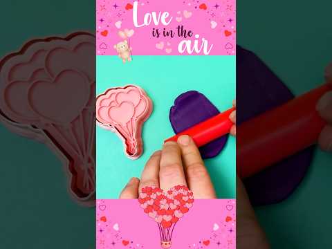 Valentine’s Day Playdough Video #Playdough #Crafts #Shorts