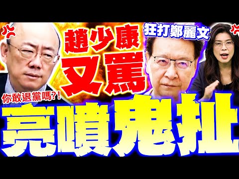【全程字幕】趙少康狂打鄭麗文! 郭正亮爆氣轟"鬼扯"! 趙憂藍有退黨潮? 亮噴你敢嗎?
