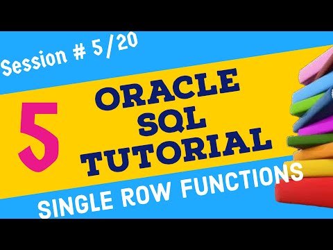 Day 5 - Oracle SQL Single Row Functions ✅ Oracle SQL Tutorial ✅ Oracle SQL for Beginners