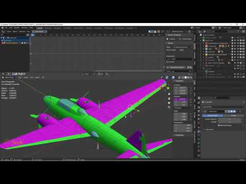 Blender - Rigging aircraft control surfaces