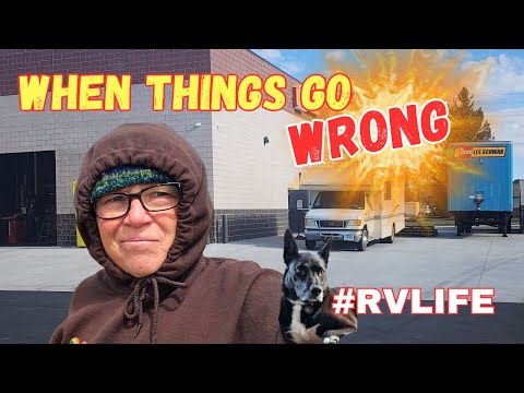 Driving in 50 MPH Winds,  Late Deliveries, Tire Trouble in Wyoming, Cross Country RV Trip #RVlife