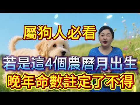 命裏有時終須有，命裏無時莫強求 屬狗人必看！若是這4個農曆月出生，晚年可是 “了不得”！快對照看看你家有嗎？#運勢 #十二属相 #生肖 #星座 #補財庫旺財氣 #財富 #分享