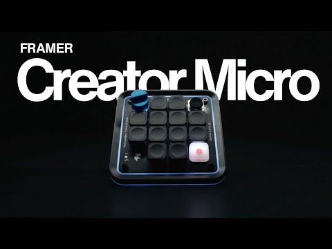 When Design and Function Meet | Framer Creator Micro 2