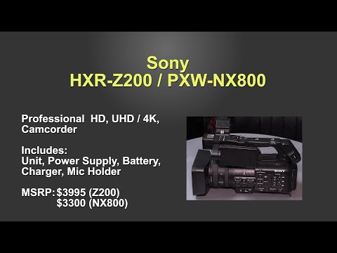Sony PXW-Z200 (HXR-NX800) Tech talk