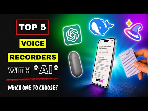 💥 TOP 5 Best Voice Recorders with AI 🤖 (GPT Chat, DeepSeek...) from Amazon | Which one to choose? 🤔