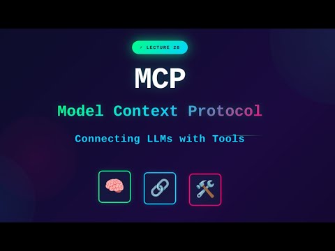 Lecture 28: Model Context Protocol (MCP) - Connecting LLMs with Playwright & FileSystem Tools