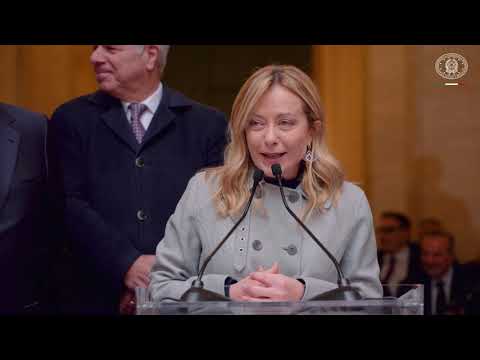 Scambio di auguri del Presidente Meloni con il personale della Presidenza del Consiglio dei Ministri