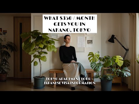 Artists $350 Tokyo Room Tour + How to get Japanese Visas | Tokyo Apartment Tour