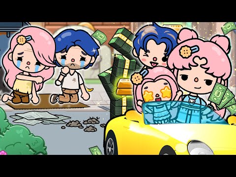 Poor Girl and Sister Become Rich| Toca Life Story | Toca Boca